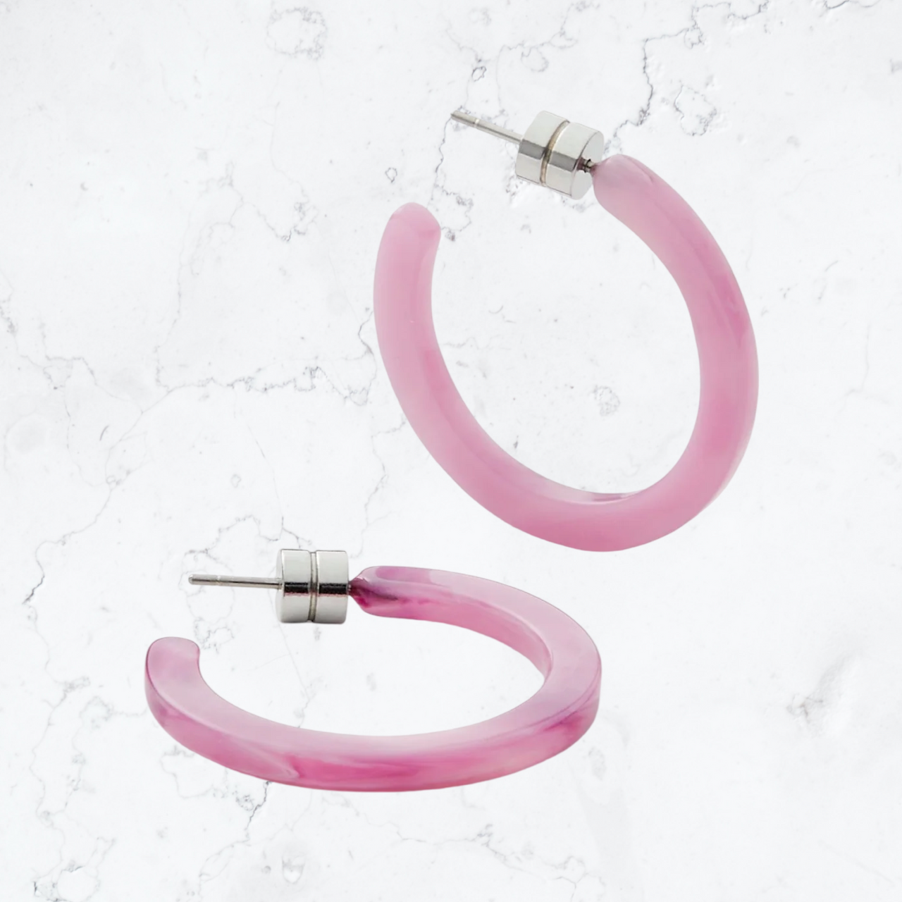 Earrings | Mini Hoops Orchid