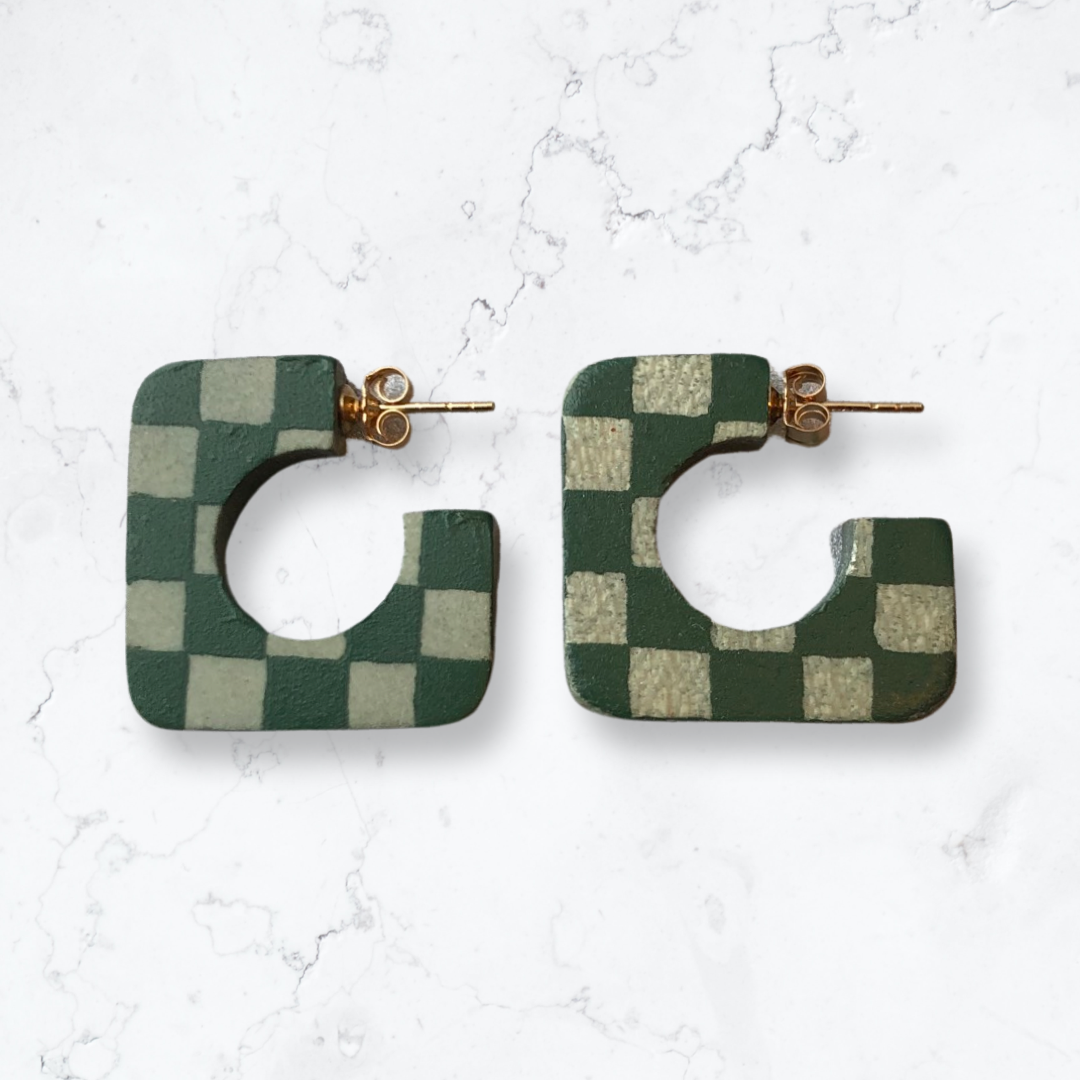 Earrings | Mini Square Tapas